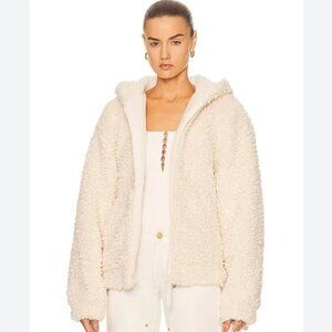 Helmut Lang faux shearling teddy jacket (M)